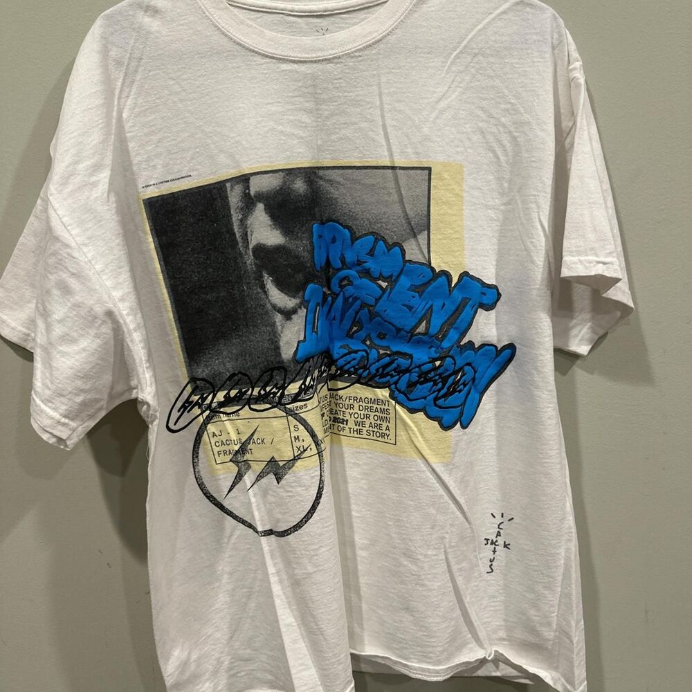 Travis-scott Men's White T-shirt